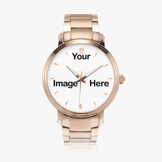 Personalized Photo Steel Strap Automatic Watch (With Indicators)