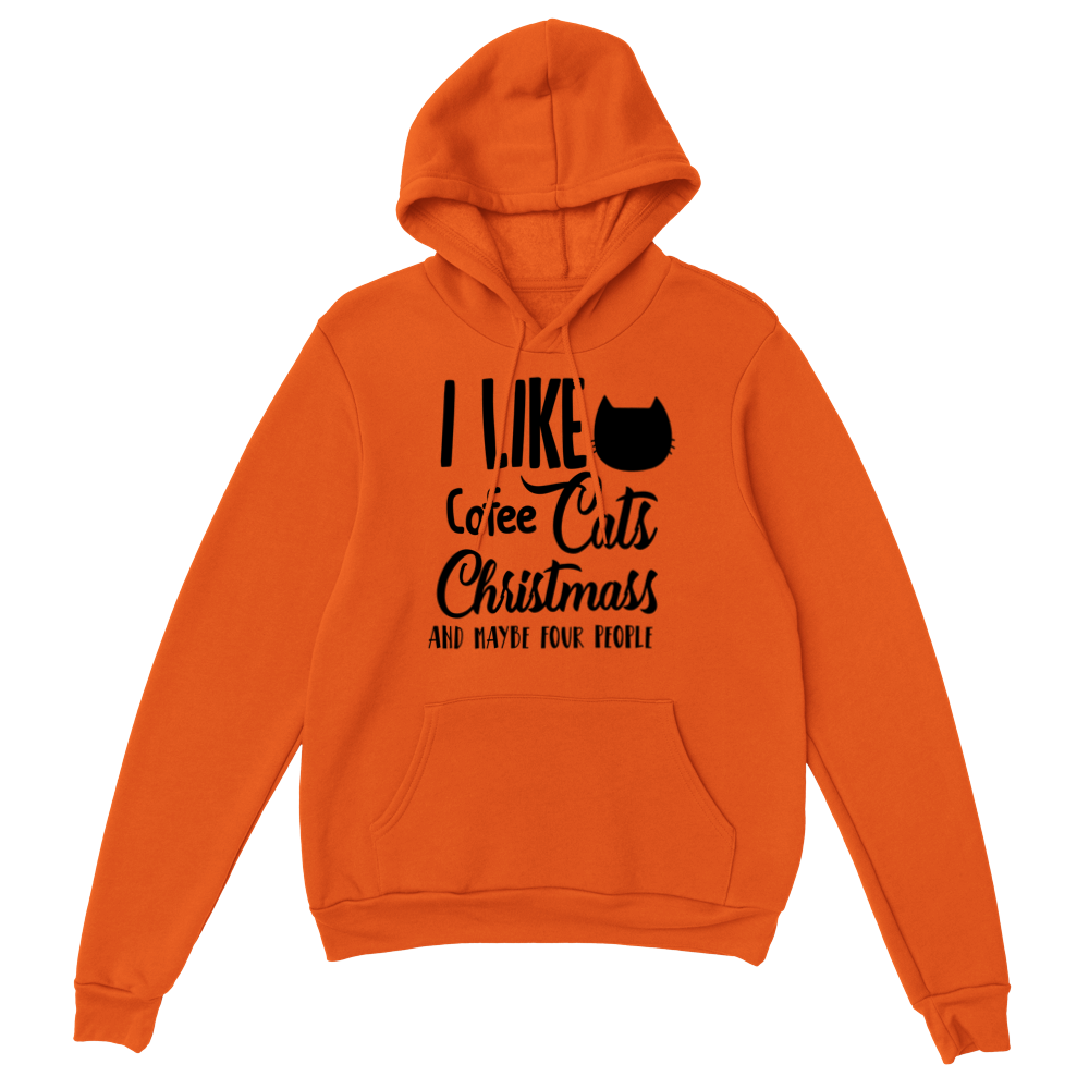 I Like Coffee Cats Christmas Classic Unisex Pullover Hoodie