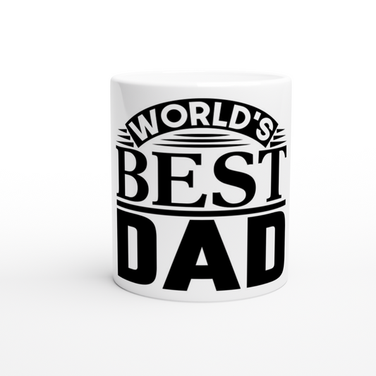 Worlds Best Dad White 11oz Ceramic Mug