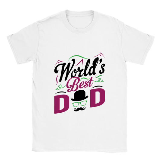Worlds Best Dad Classic Unisex Crewneck T-shirt