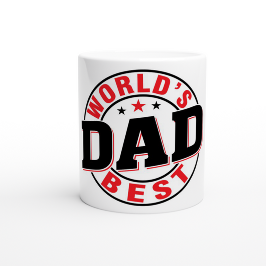 Worlds Best Dad White 11oz Ceramic Mug