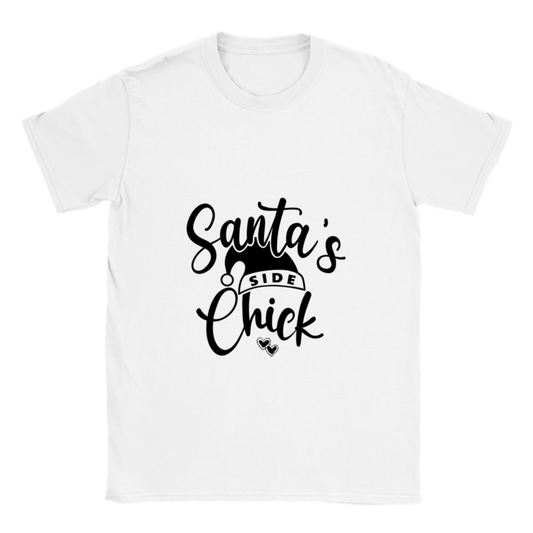 Santas Side Chick Classic Unisex Crewneck T-shirt