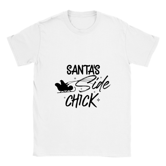 Santas Side Chick Classic Unisex Crewneck T-shirt