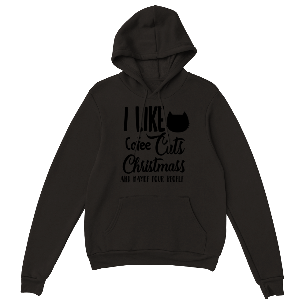 I Like Coffee Cats Christmas Classic Unisex Pullover Hoodie