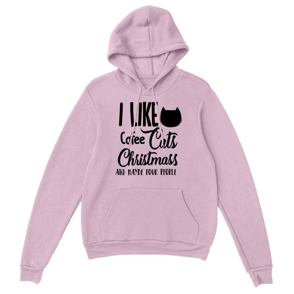 I Like Coffee Cats Christmas Classic Unisex Pullover Hoodie