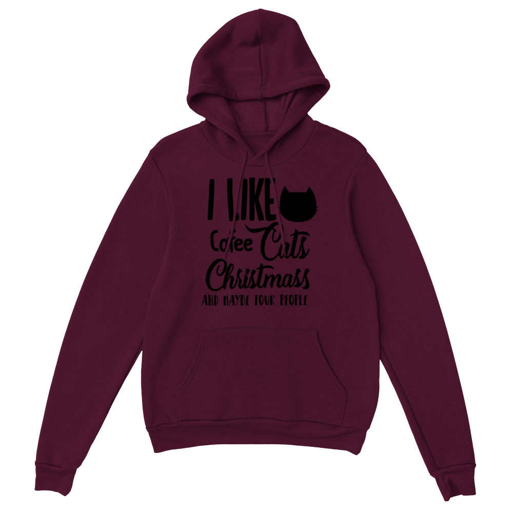 I Like Coffee Cats Christmas Classic Unisex Pullover Hoodie