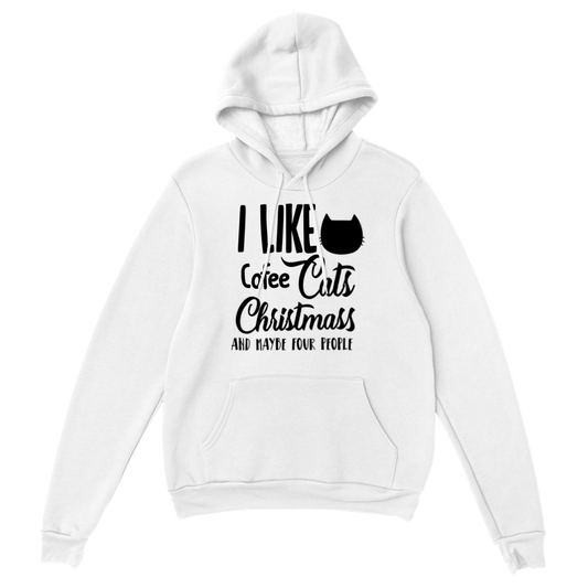 I Like Coffee Cats Christmas Classic Unisex Pullover Hoodie