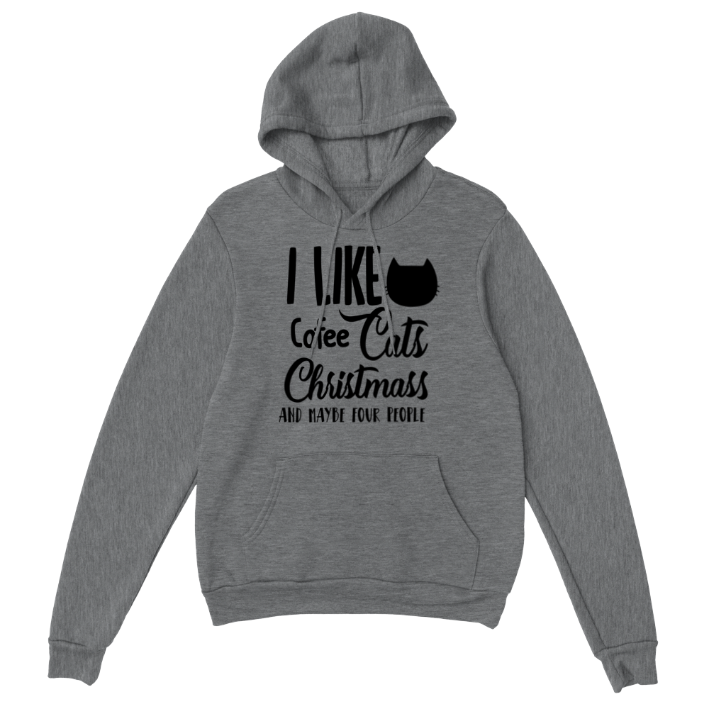 I Like Coffee Cats Christmas Classic Unisex Pullover Hoodie