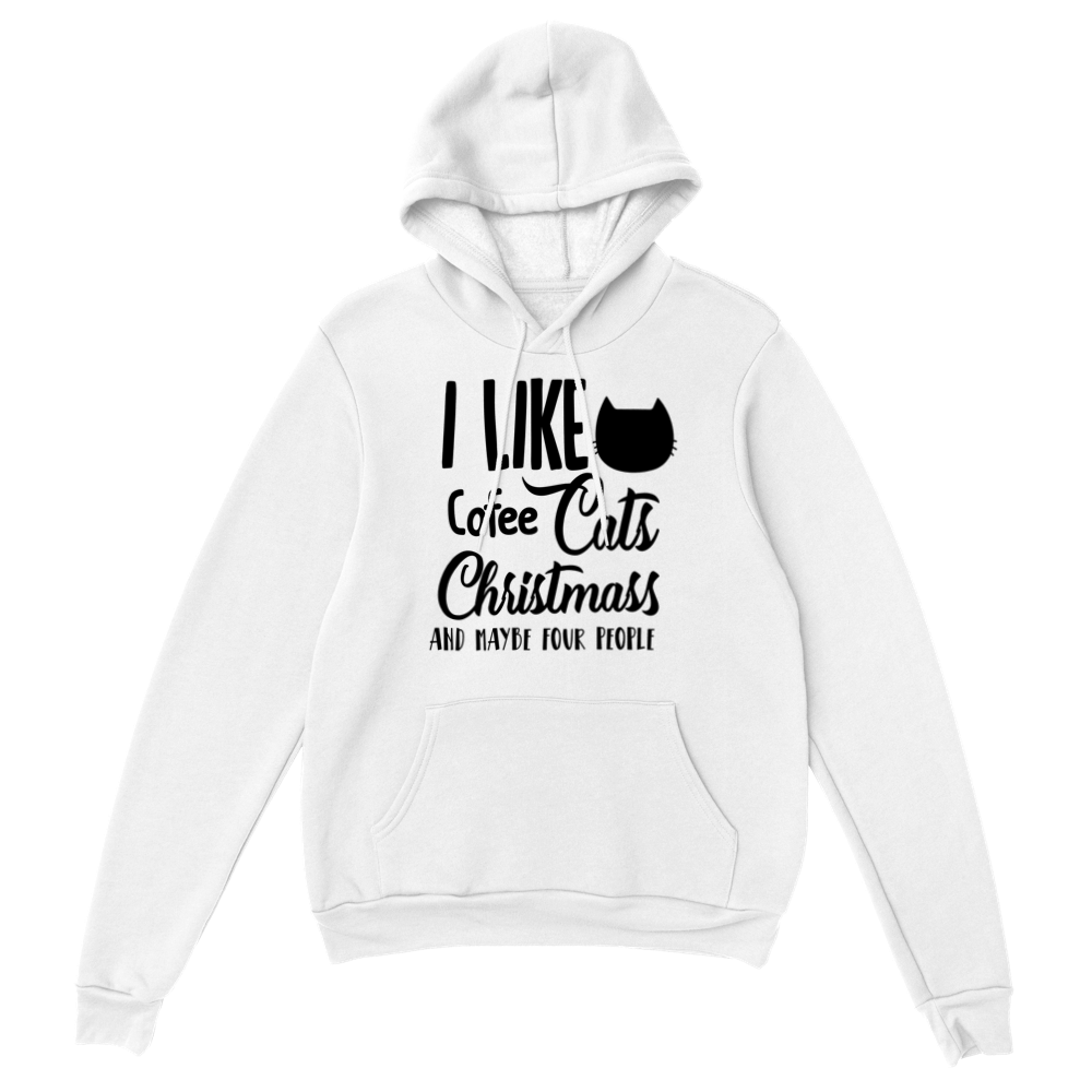 I Like Coffee Cats Christmas Classic Unisex Pullover Hoodie